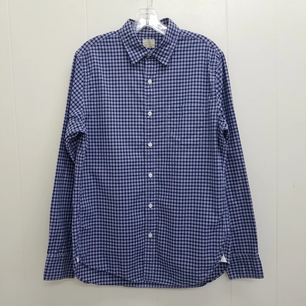J. Crew Plaid Button Up Long Sleeve Shirt Style 28155